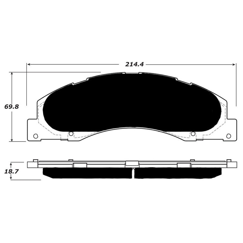 Porterfield Brake Pads for 2018 FORD E250, E350