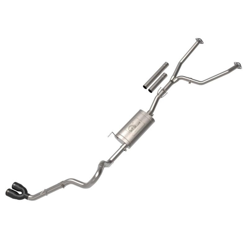 aFe – 2022 Toyota Tundra V6-3.5L (tt) Vulcan Series 2.5in to 3in 304 SS Cat-Back Exhaust w/ Black Tip