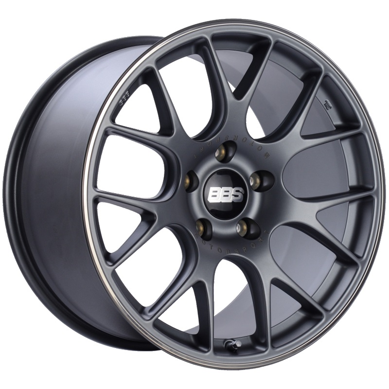 BBS CH-R 19×11 5×130 ET56 CB71.6 Satin Titanium Polished Rim Protector Wheel