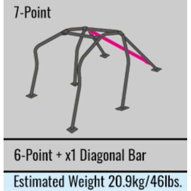 Cusco 2 Passenger 7Pt Chromoly Dash Escape Roll Cage GDA/GDB