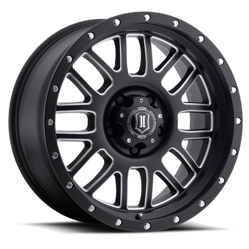 ICON Alloys Alpha 20″ 6×135 Satin Black w/ Milled Windows