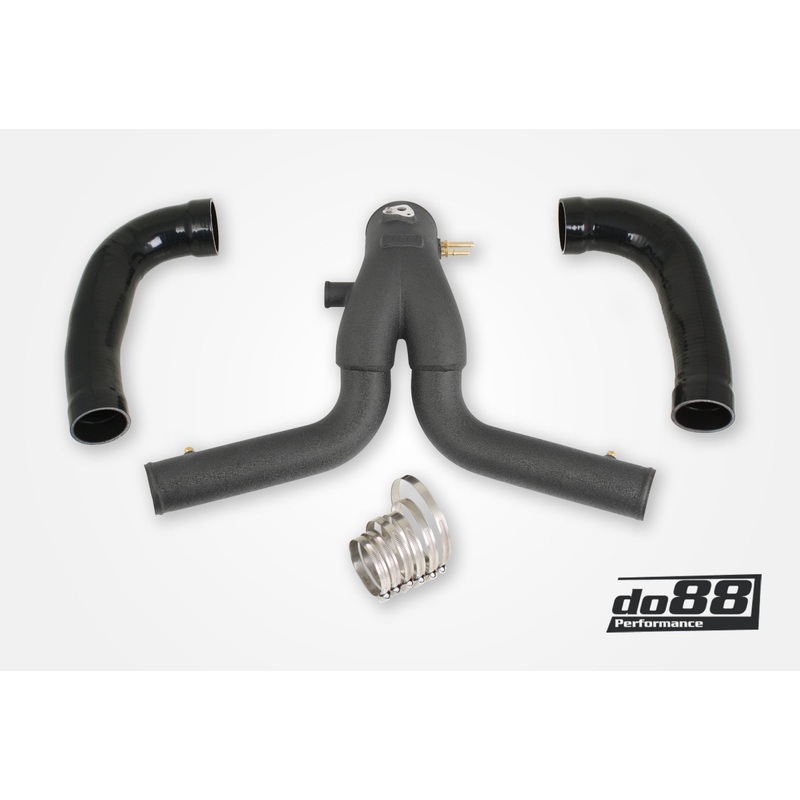 Porsche 911 Turbo (991.2) 2015- Y-Pipe, Black for do88 IC