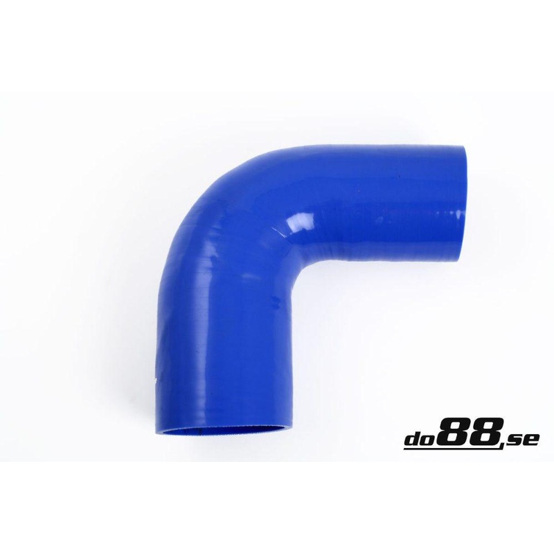 Silicone Hose Blue 90 degree 3,25 – 3,5” (83-89mm)