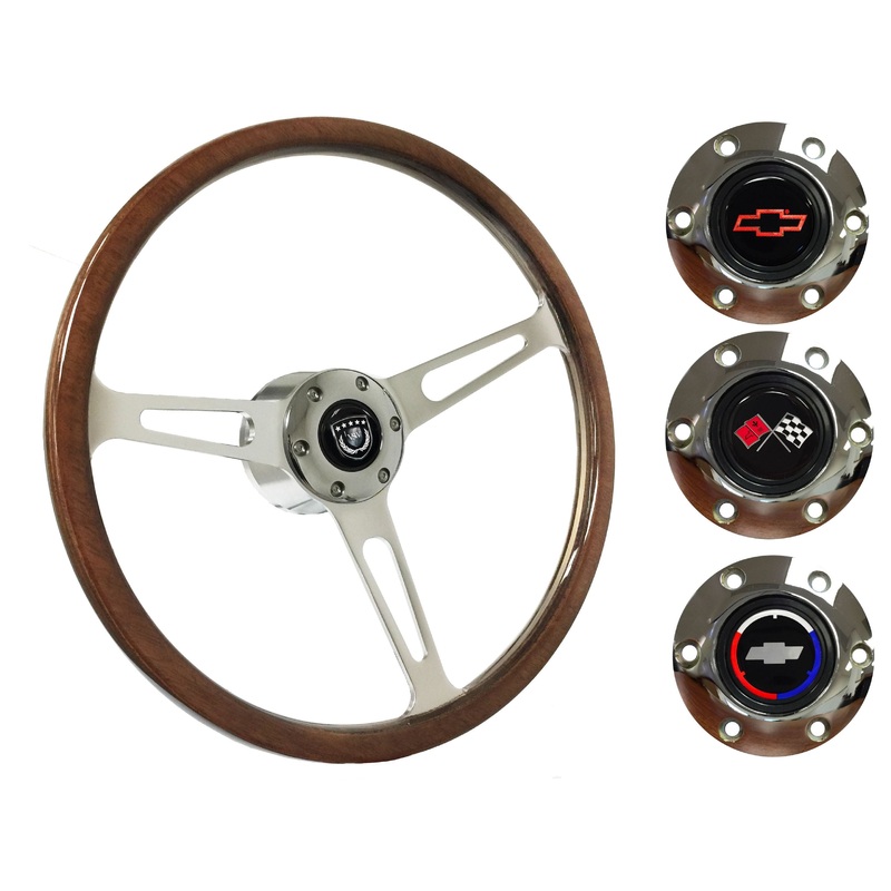 1967-68 El Camino Steering Wheel Kit | Deluxe Walnut Wood | ST3554