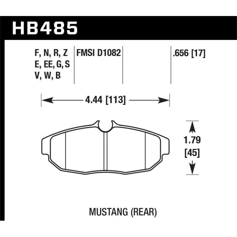 Hawk 07-11 Ford Mustang Shelby GT500 DTC-30 Race Rear Brake Pads