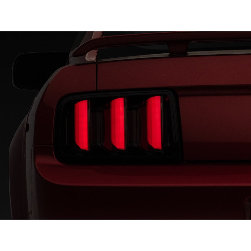 Raxiom 05-09 Ford Mustang Vector V2 LED Tail Lights- Black Housing | Smoked Lens