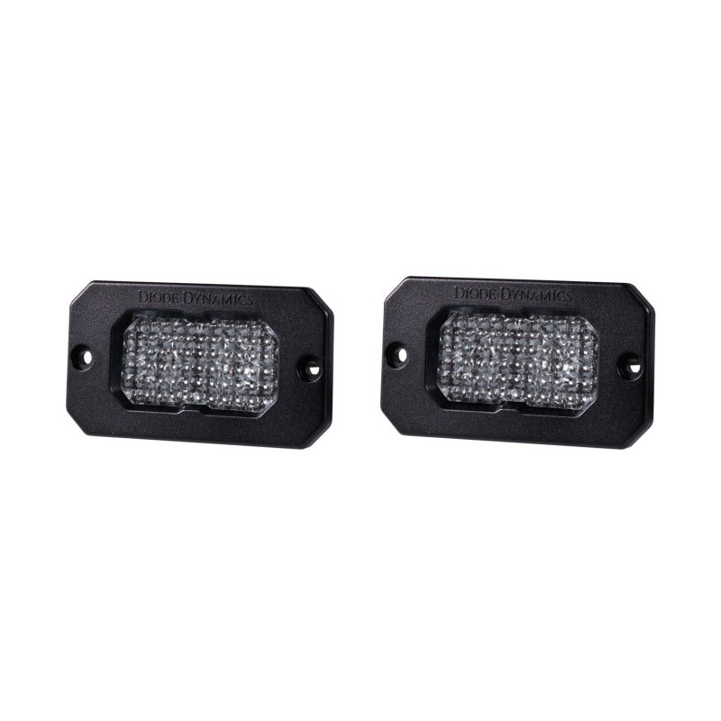 Diode Dynamics Stage Series 2 In LED Pod Sport – White Flood Flush RBL (Pair)