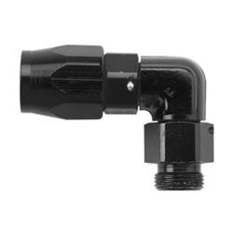 Fragola -12AN x 90 Degree Hose End x 1/2 NPT – Black