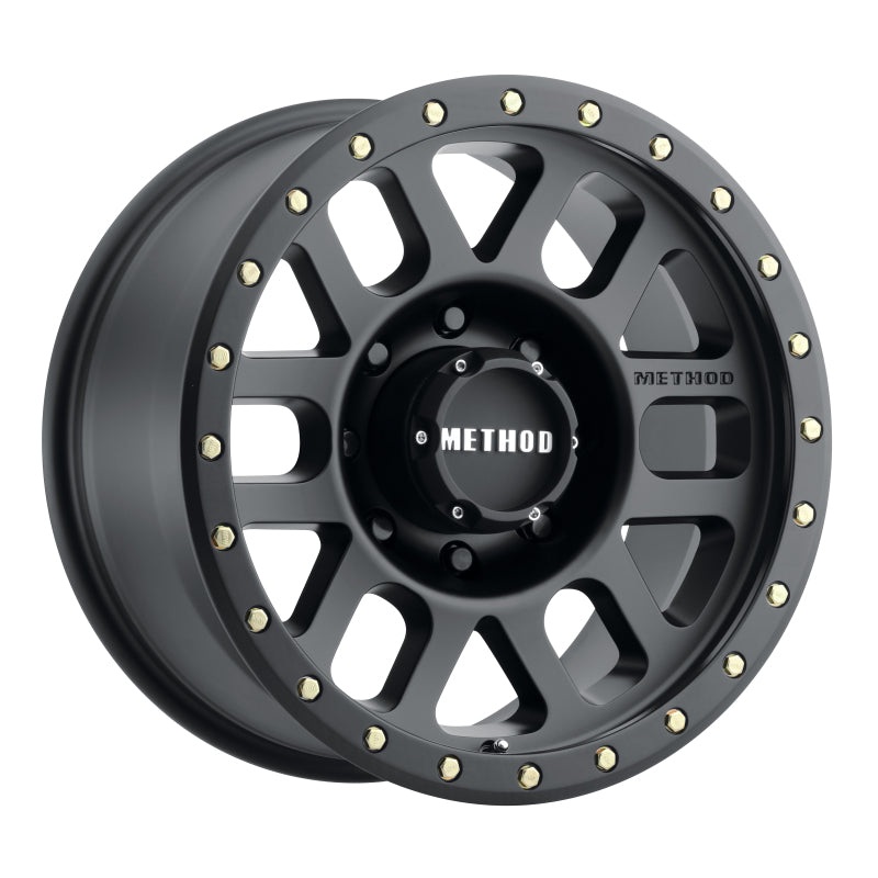 Method MR309 Grid 18×9 +18mm Offset 8×180 130.81mm CB Matte Black Wheel