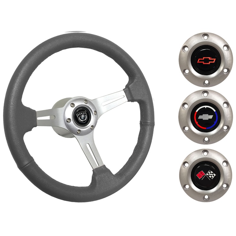 1969-75 Corvette Steering Wheel Kit | Grey Leather | ST3014GRY