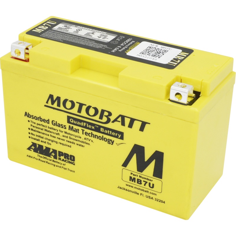 Mb7U Sealed Factory Activated AGM Battery by MotoBatt