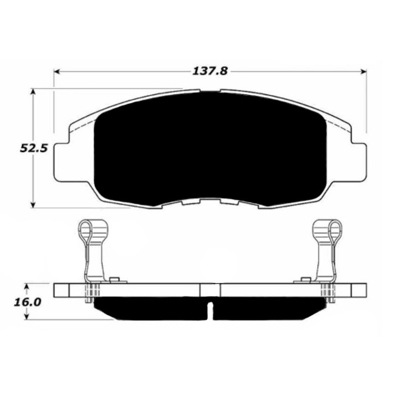 Porterfield Brake Pads for 2006 HONDA CIVIC Coupe LX