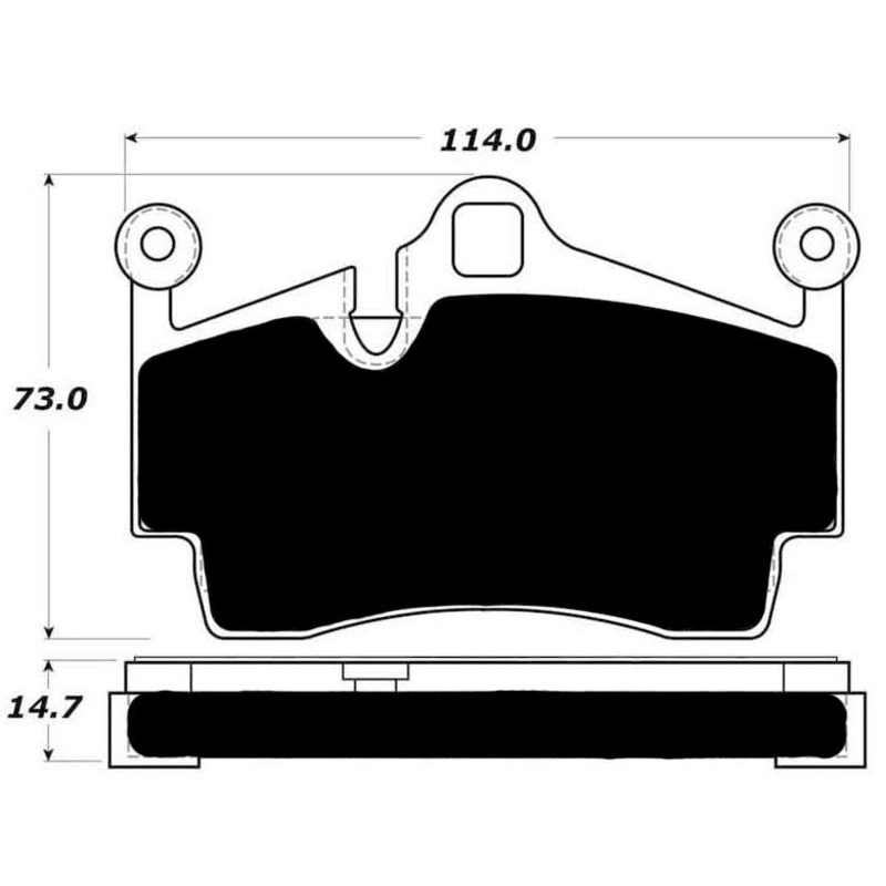 Porterfield Brake Pads for 2013 PORSCHE CAYMAN w/Iron Discs