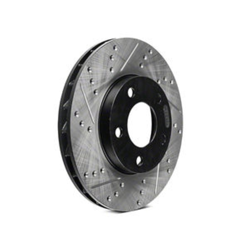 StopTech 04-10 Porsche Cayenne Select Sport Drilled and Slotted Brake Rotor – Front Left