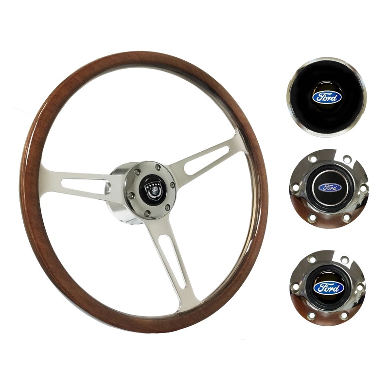 1969, 78-91 Ford Truck Steering Wheel Kit | Deluxe Walnut Wood | ST3554