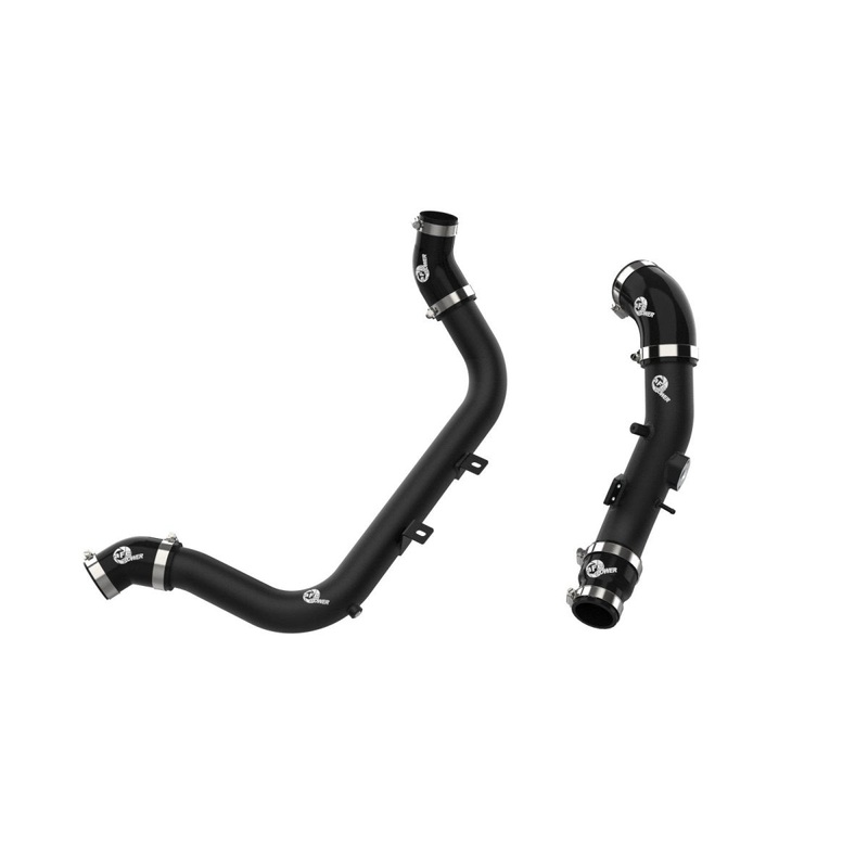 aFe Blade Runner Aluminum Hot and Cold Charge Pipe Kit Black Kia Forte GT L4-1.6L (t)