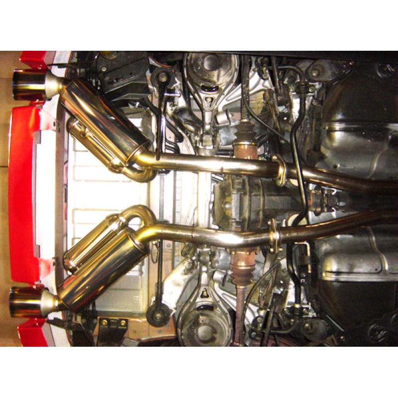 HKS 03-06 350z Dual Hi-Power Ti Tip Catback Exhaust (SUS304 NO COATING)