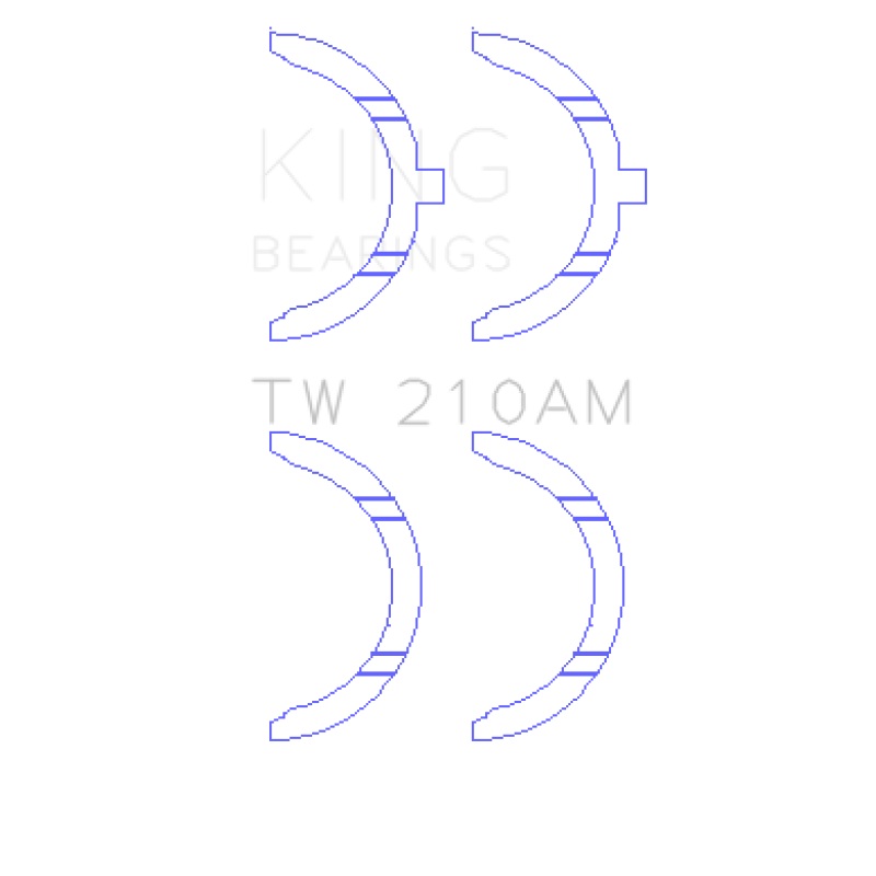 King Toyota 5R/2M/4M/5ME/5MGE/7MGE/7MGTE Thrust Washer Set