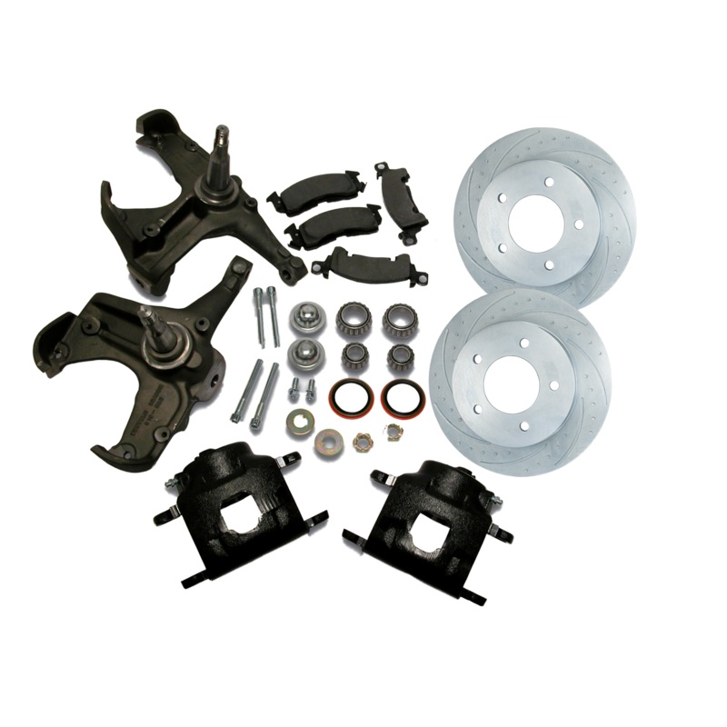 New Direct Fit Big Brake Front Drum to Disc Brake Conversion Kit W/Rotors. A126-18