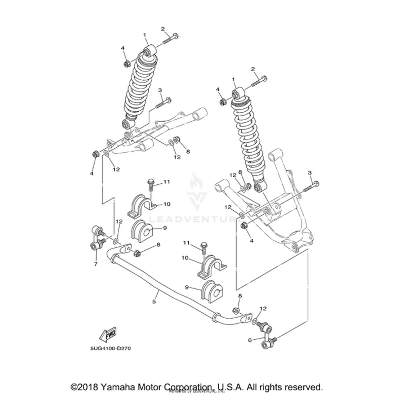 Rear Shock Absorber Assembly by Yamaha