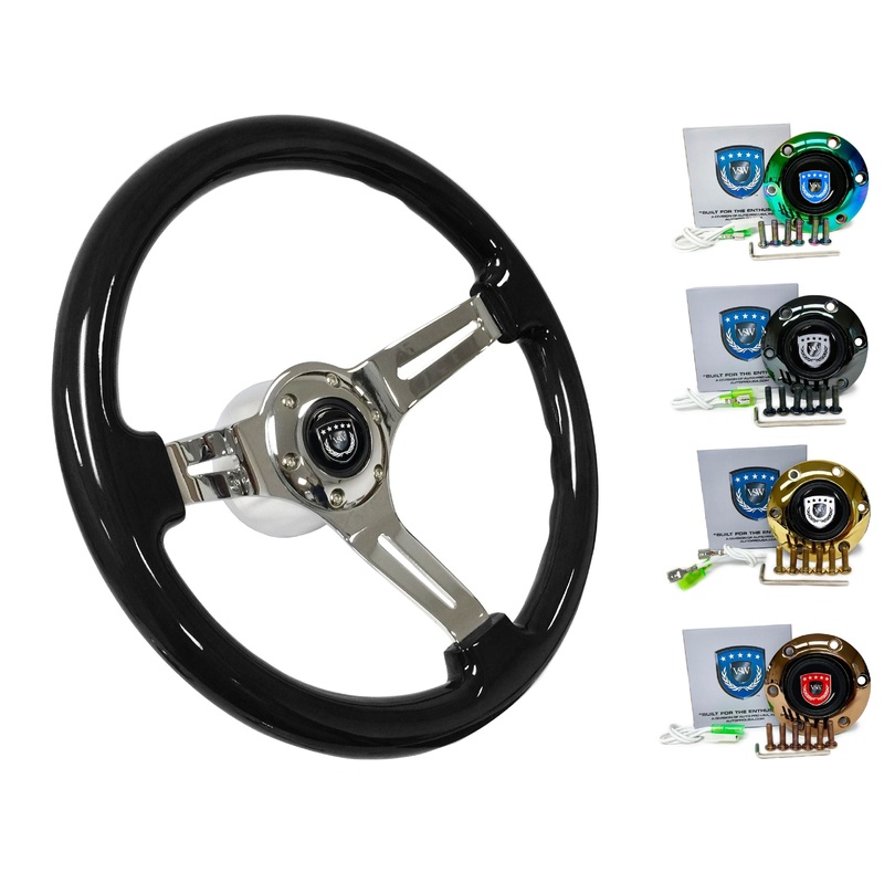 1985-88 BMW 528e Steering Wheel Kit | Black Ash Wood | ST3072