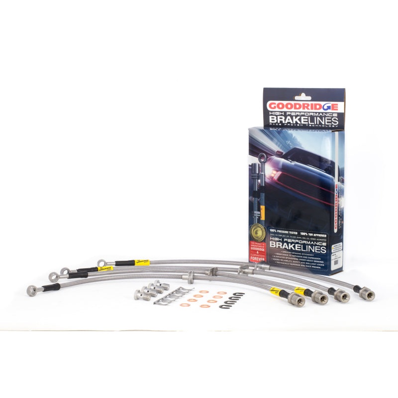 Goodridge 08-14 Subaru STi (w/Brembo Calipers) Stainless Steel Brake Line Kit