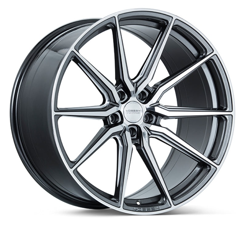 Vossen HF-3 20×9.5 / 5×114.3 / ET25 / Deep Face / 73.1 – Gloss Graphite Polished Wheel