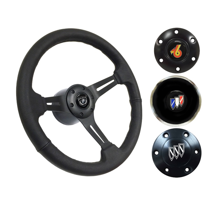 1967-68 Buick Steering Wheel Kit | Black Leather | ST3060BLK