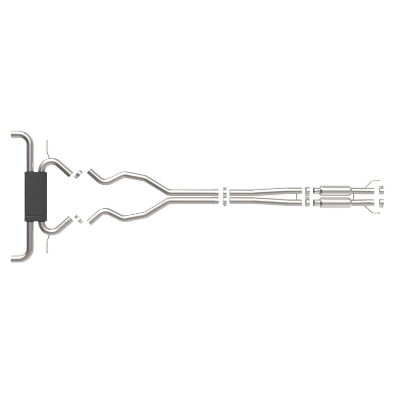 AFE Vulcan Series 2-1/2 IN 304 Stainless Steel Cat-Back Exhaust System 2019+ Ford Edge ST 2.7L V6 AT AWD 4DR