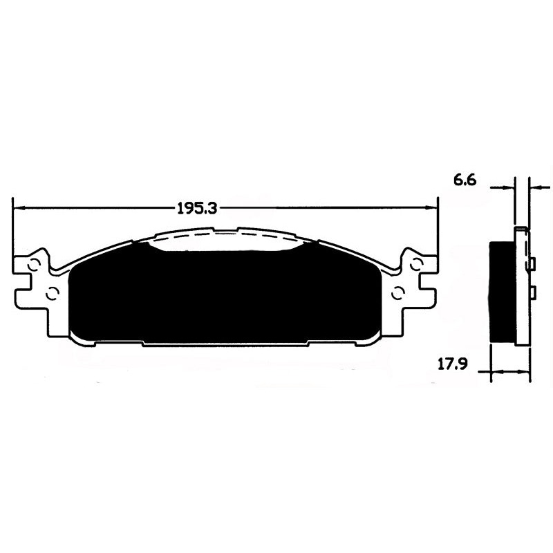 Porterfield Brake Pads for 2011 FORD TAURUS