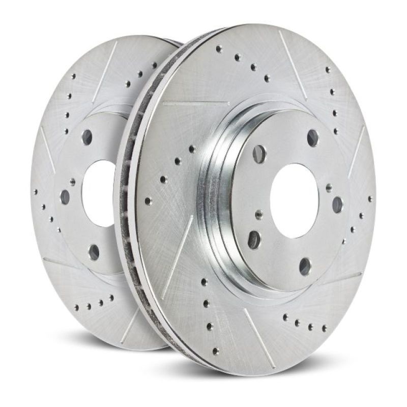 PowerStop Power Stop 12-15 Mercedes-Benz ML63 AMG Front Left Evolution Drilled & Slotted Rotor