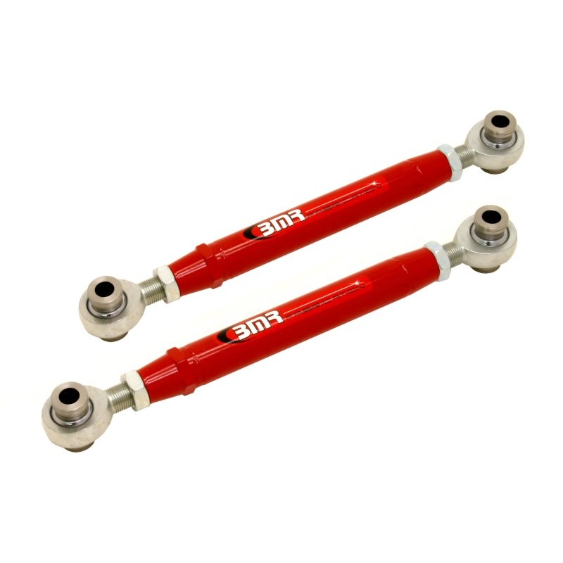 BMR 10-15 5th Gen Camaro Rear Adj. Rod Ends Toe Rods – Red