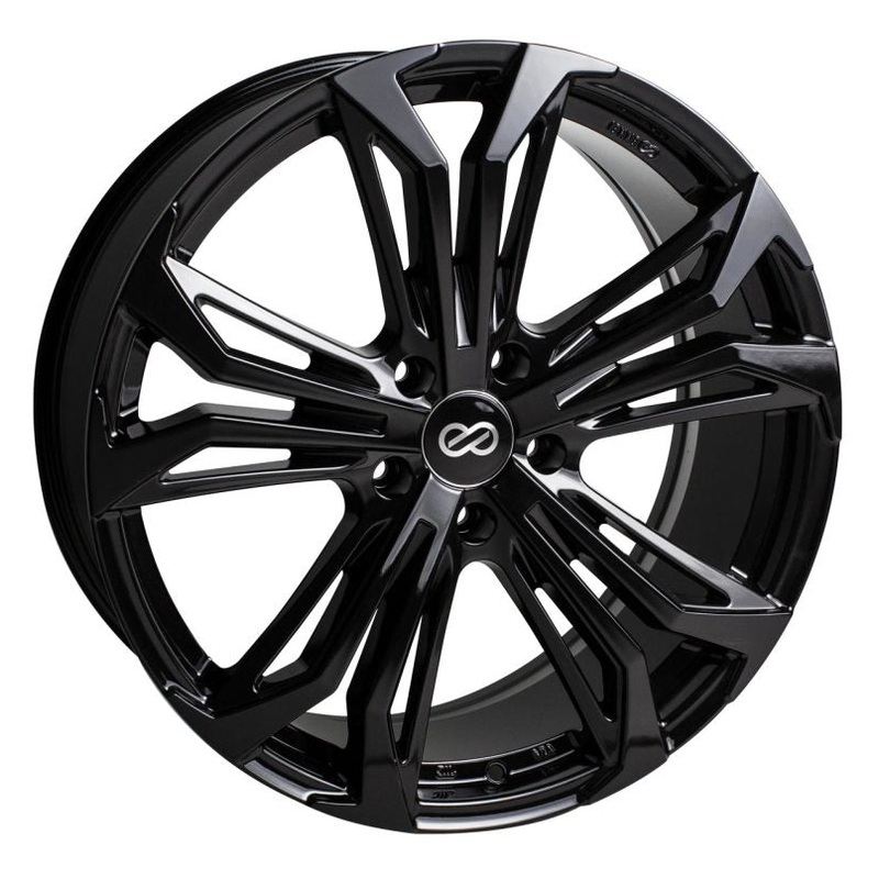 Enkei Vortex 5 Wheel 18×8 38mm Offset 5×114.3 72.6mm Bore Black Paint Wheel