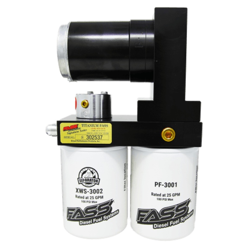 FASS Titanium Signature Series Diesel Fuel System 165GPH (8-10 PSI) for 2015-2016 GMC/Chevy Duramax 6.6L (TSC12165G)