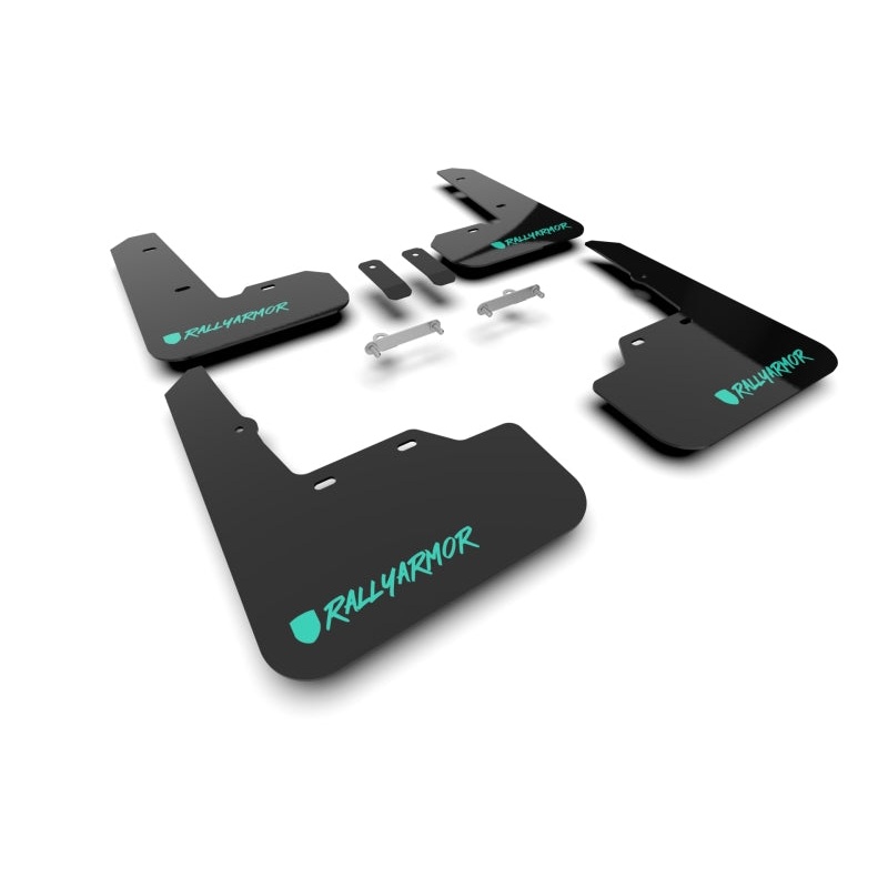 Rally Armor 22-25 Subaru WRX Black UR Mud Flap Altered Font Teal Logo