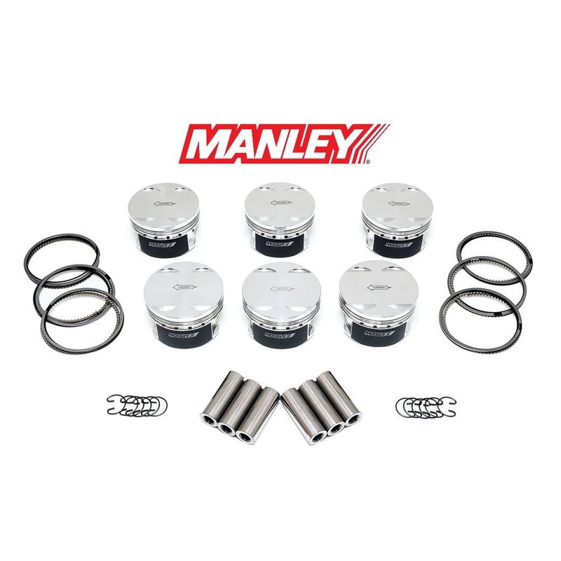Manley Forged Turbo Tuff Pistons Toyota Supra MK4 2JZGTE 2JZ 2JZ-GTE 2JZ-GE 87mm +1.0mm -8 cc 9.0:1