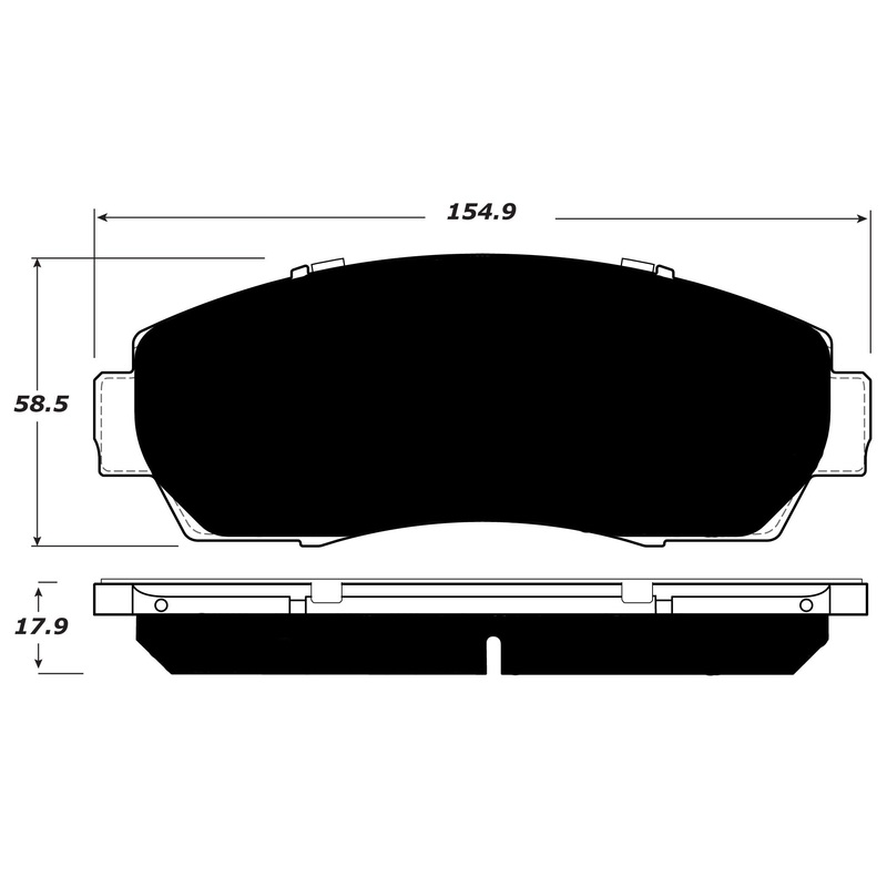 Porterfield Brake Pads for 2013 HONDA ACCORD Crosstour