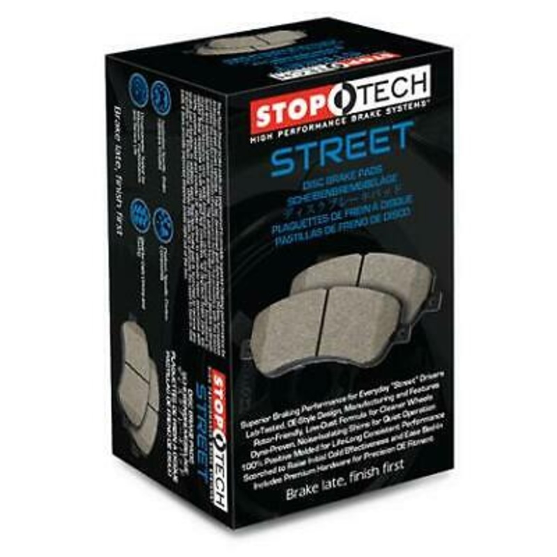 Stoptech [18-21 STI, 24-25 WRX TR] Rear Brake Pads w/ Shims | 308.21180
