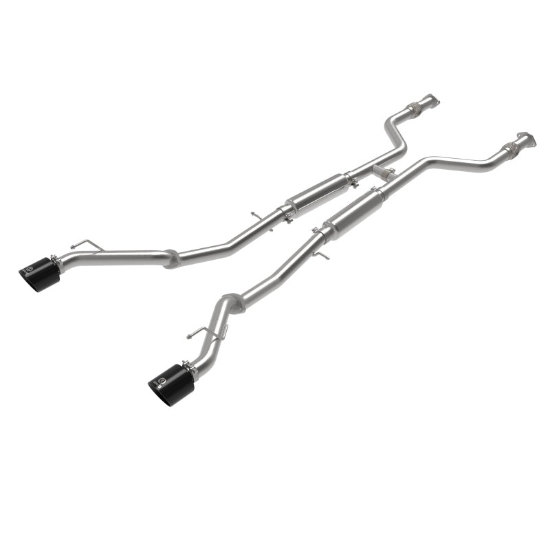 aFe Takeda 2-1/2 IN 304 Stainless Steel Cat-Back Exhaust System w/ Black Tip – 2023+ Nissan 400Z (RZ34)