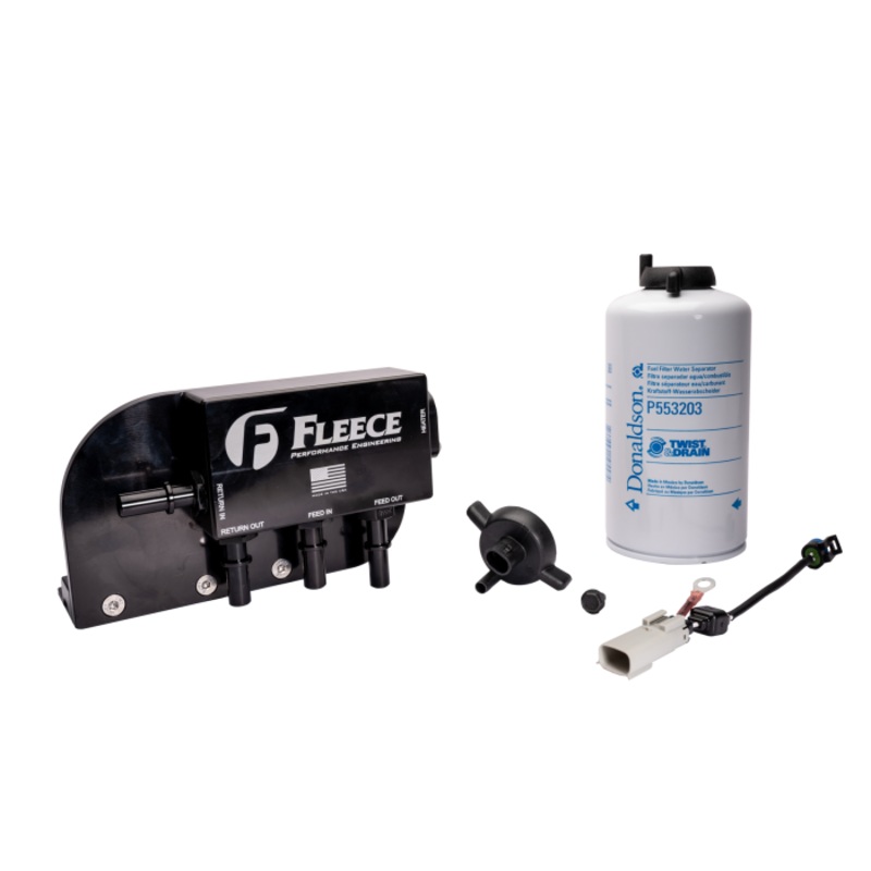 Fleece Performance Under Bed Fuel Filter Assembly for 2017-2024 Ford F250-550