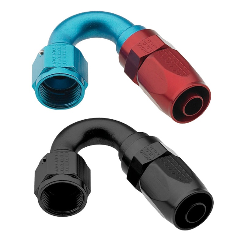 Fragola -12AN x 150 Degree Pro-Flow Hose End – Blue/Red