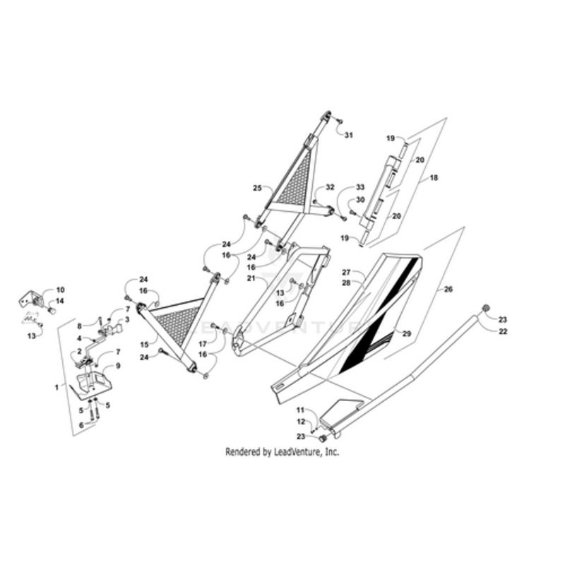 Door Decal – Upper – Left by Arctic Cat