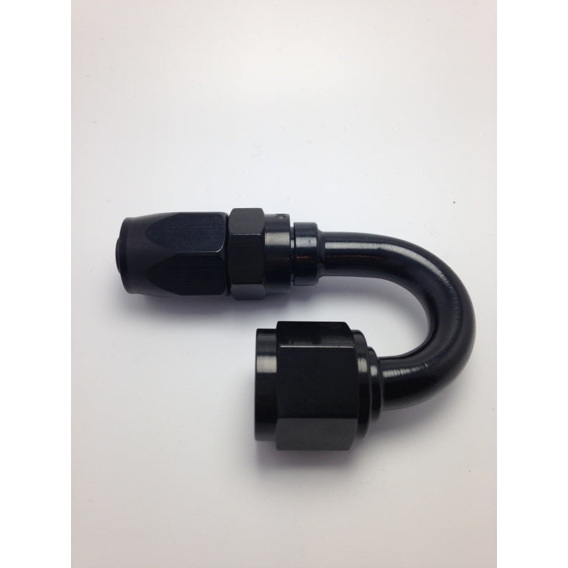 Fragola -6AN Pro-Flow x 180 Degree 3/8 EFI Quick Disconnect Hose End – Black