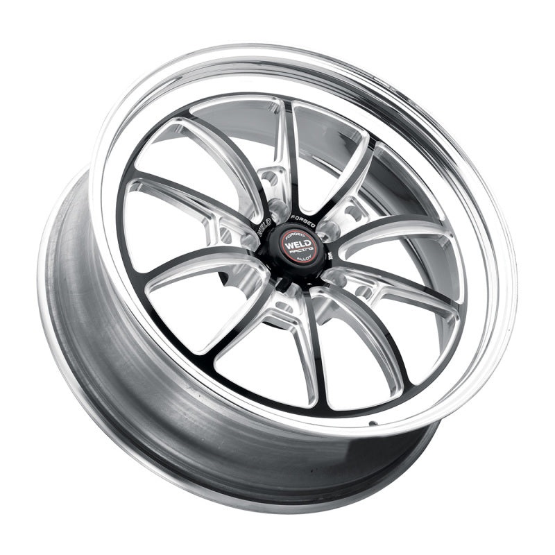 Weld S80 17×10 / 5×115 BP / 6.7in BS Black Wheel (High Pad) – Non-Beadlock