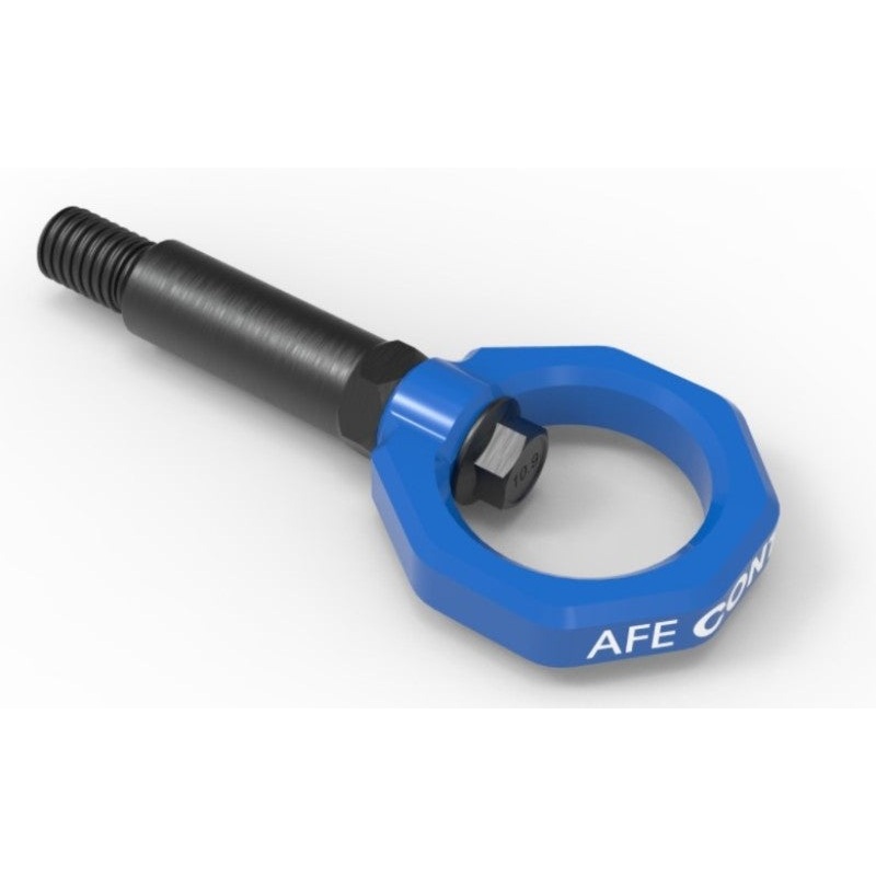 aFe Control Front Tow Hook Blue Toyota GR Supra A90 2020-21 | 450-721001-L