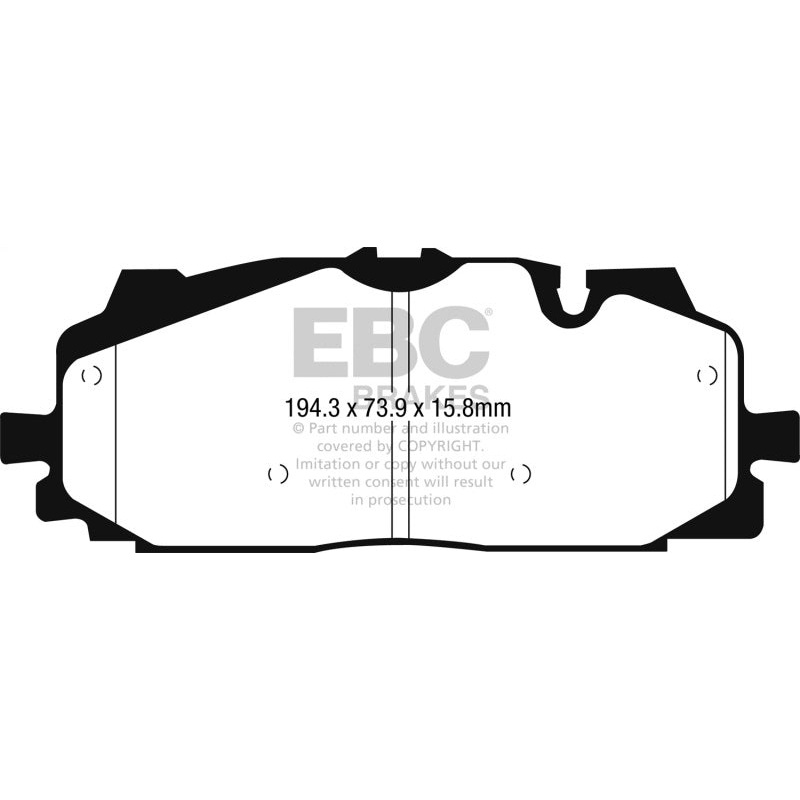 EBC 2018+ Audi S4 3.0L Turbo Greenstuff Front Brake Pads