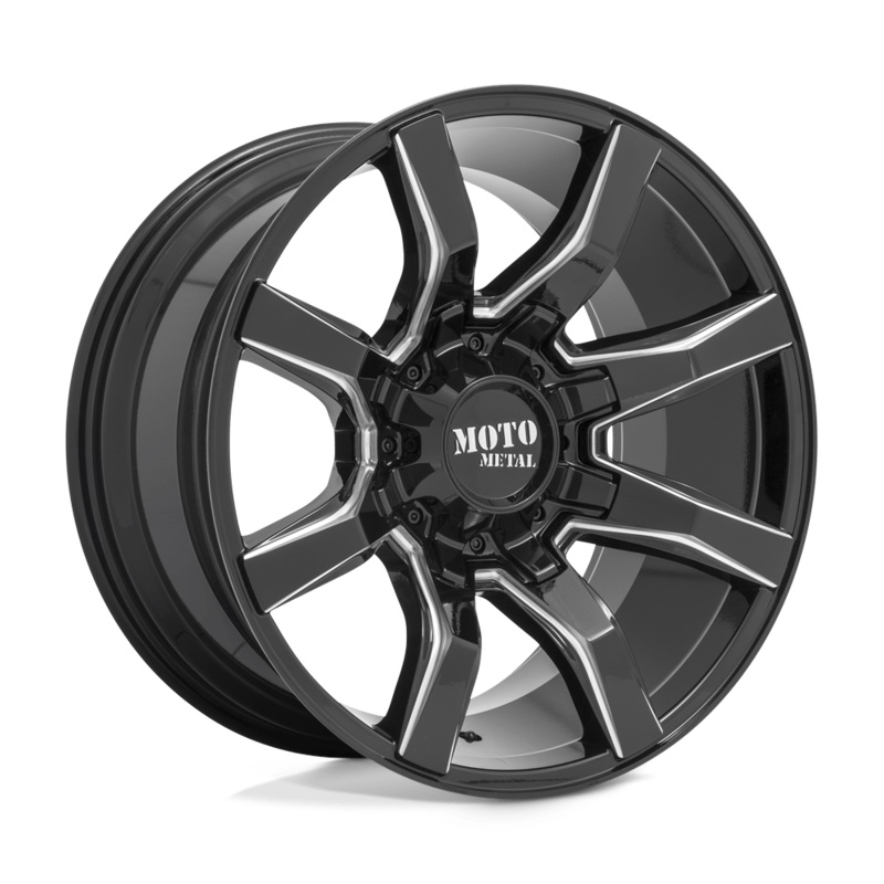 Moto Metal Wheels MO804 Spider 22″ 8×170 Gloss Black Milled