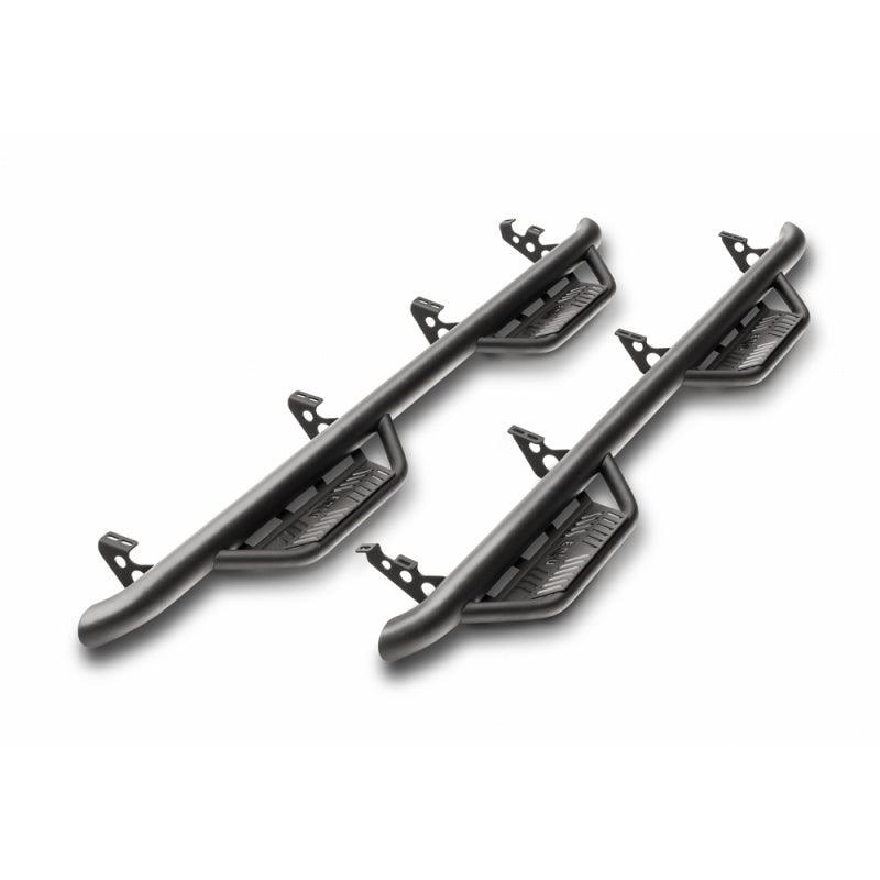 N-Fab Podium LG 2019 Jeep Wrangler JT 4DR Truck – Full Length – Tex. Black – 3in