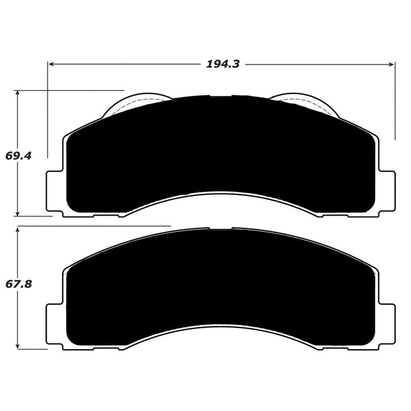 Porterfield Brake Pads for 2016 FORD F150 4WD