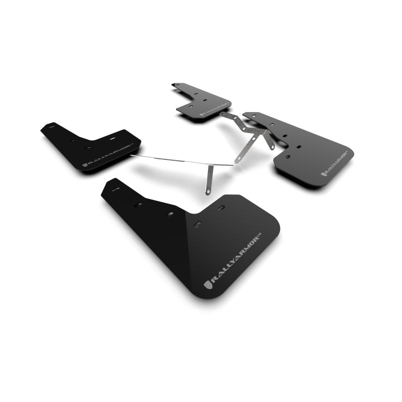 Rally Armor 22-25 Honda Civic/Civic Si/Sport Black UR Mud Flap w/Grey Logo